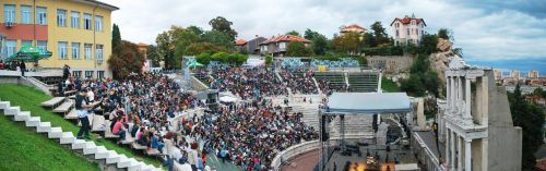 panorama plovdiv amphitheatre