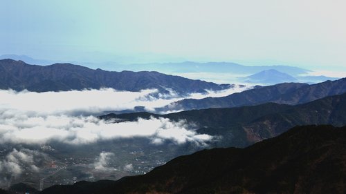 panorama of  nature  mountain