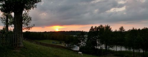 panoramic nature sunset