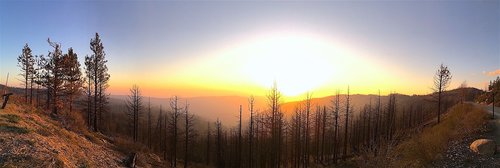 panoramic  sunset  landscape