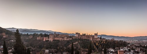 panoramic  alhambra  granada