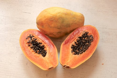 papaya  fruit  summer