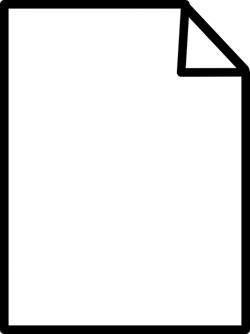 paper white blank
