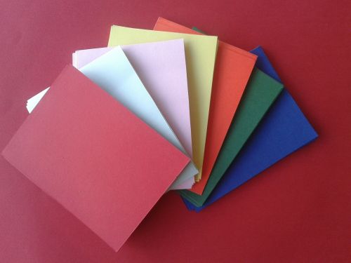 paper envelopes colored