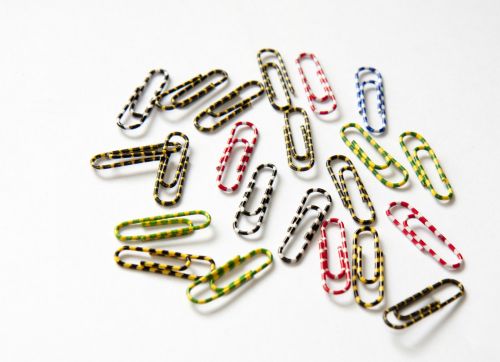 Paper Clips Colorful