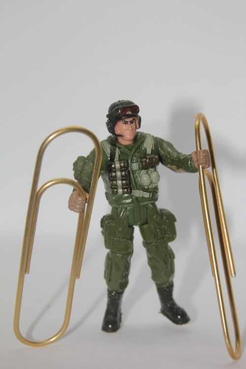 paperclip soldier toy