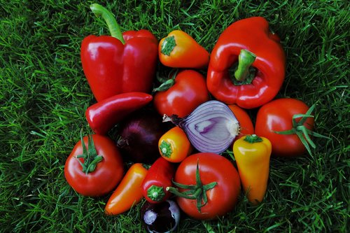 paprika  vegetables  red