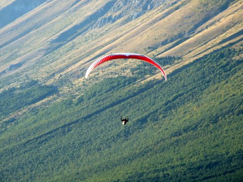 parachute paragliding extreme sport