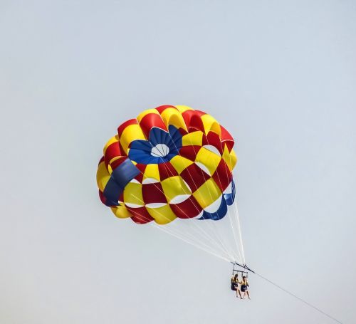 parachute paragliding colours