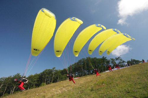 parachute fly multiple