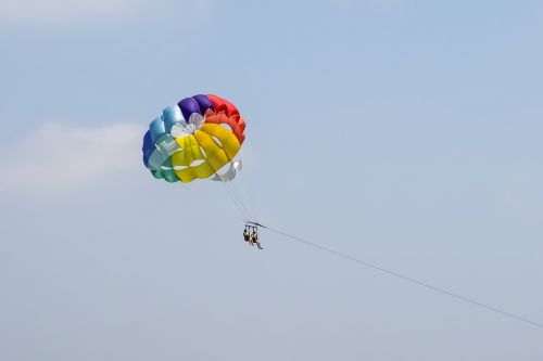 parachute paragliding colorful