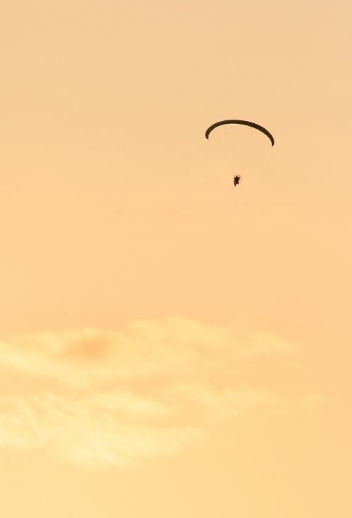 parachute evening twilight