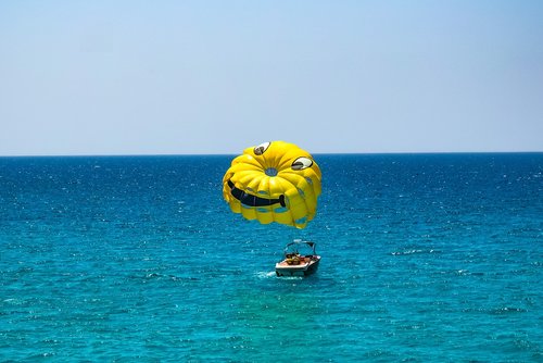 parachute  paragliding  yellow