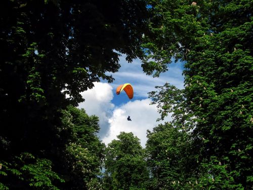 paraglider paragliding float