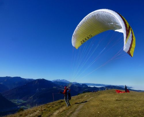 paraglider wind sky