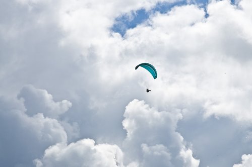 paraglider  air  clouds