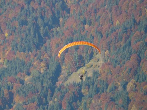 paraglider fly flight