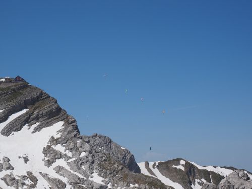 paraglider mountain säntis