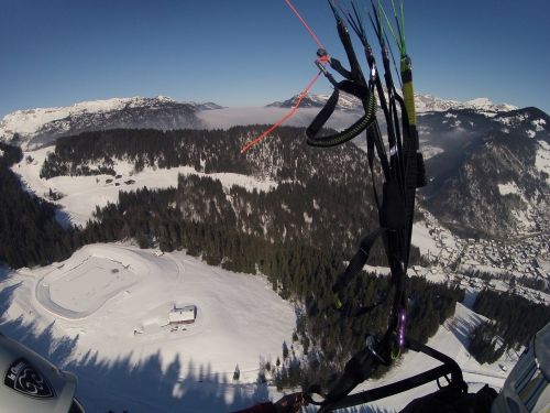 paragliding mountain mountain sport