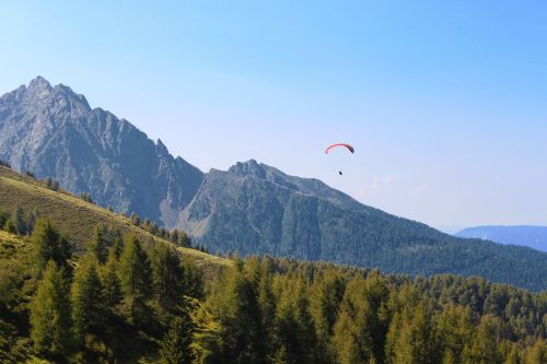 paragliding landscape paraglider
