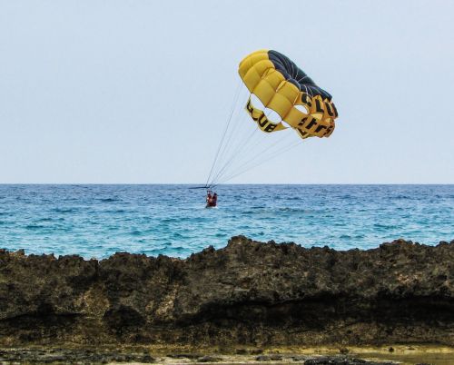 paragliding sea sport fly