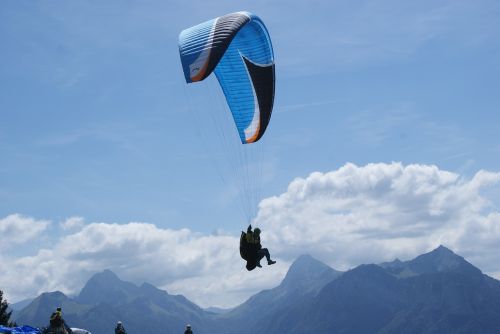 paragliding cloud the forclaz