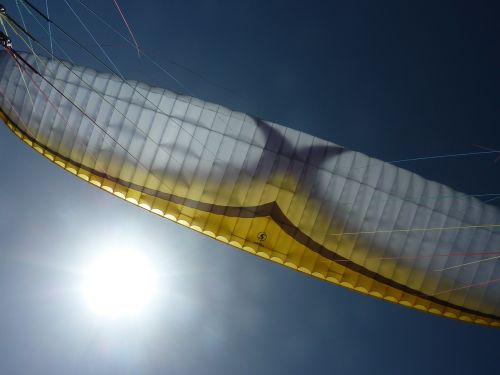 paragliding sky sun