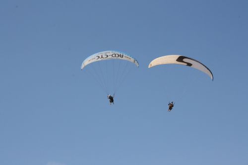 paragliding beach flying