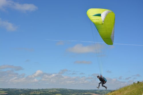 paragliding  off paragliding  flight paragliding