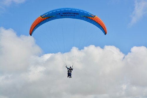paragliding  take off  landing