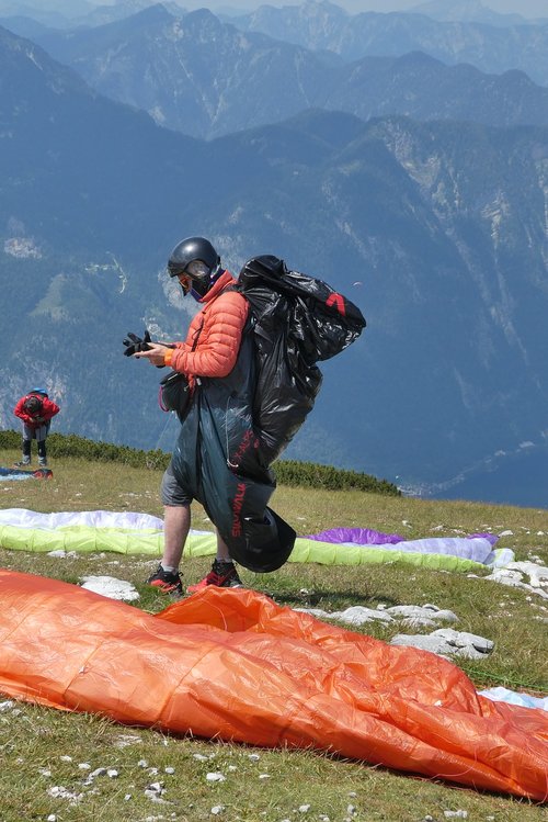 paragliding  lake hallstatt  air sports