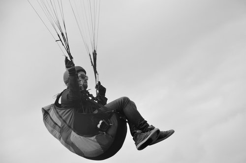 paragliding  paraglider  fifth wheel