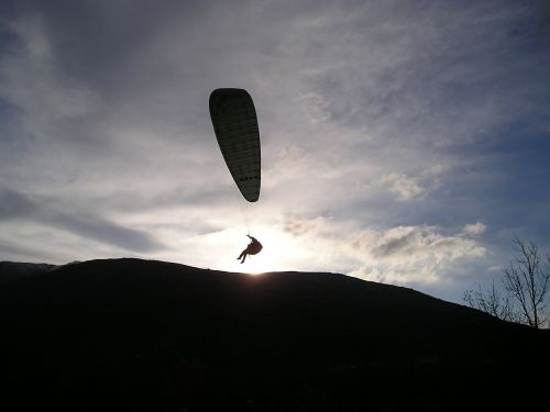 paragliding landscape sport