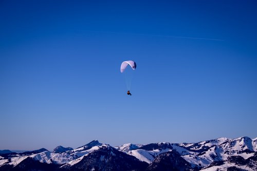 paragliding  sky  alpine