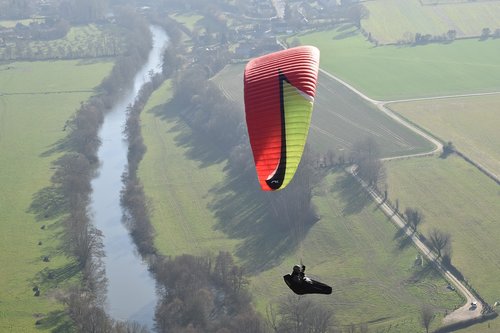paragliding  paraglider  sailing paragliding