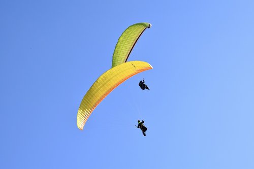 paragliding  paraglider  sails of paragliders