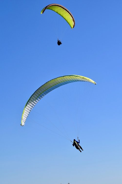 paragliding  paraglider  sails