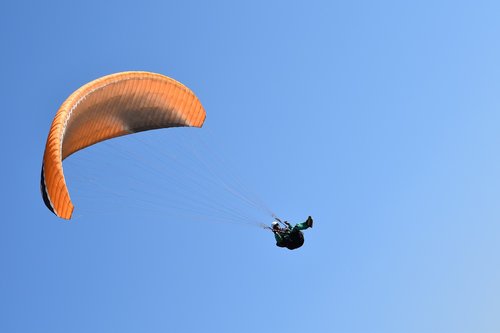 paragliding  paraglider  sails