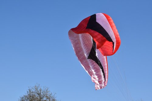 paragliding  paraglider  closed veil