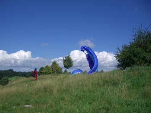 paragliding start trial pilot