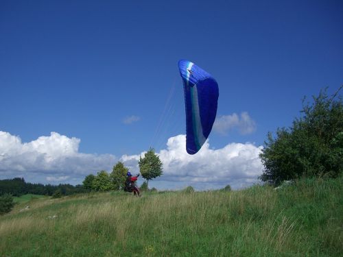 paragliding start trial pilot