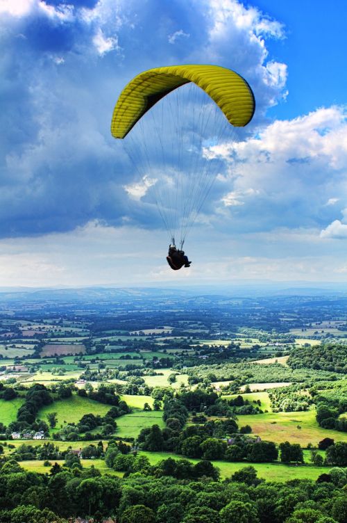 paragliding parachute extreme