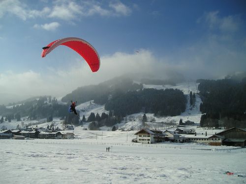 paragliding fly paraglider