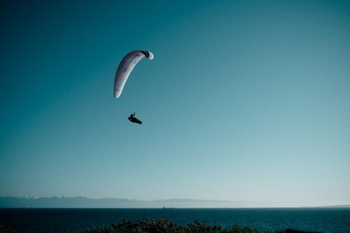paragliding flying paraglider