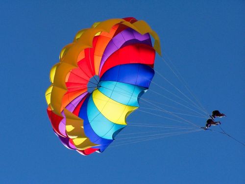 paragliding color parasailing