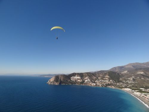 paragliding fly summer