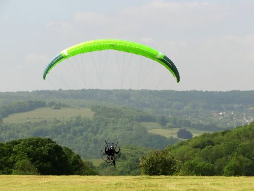 paramotor paragliding flight
