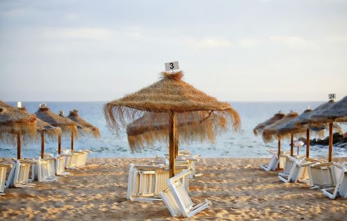 parasol beach sea