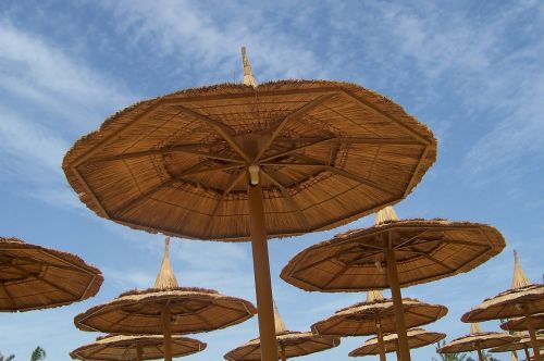 parasols sky summer