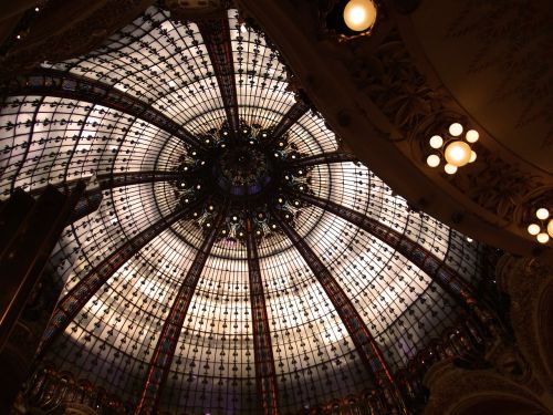 paris shopping centre ceiling